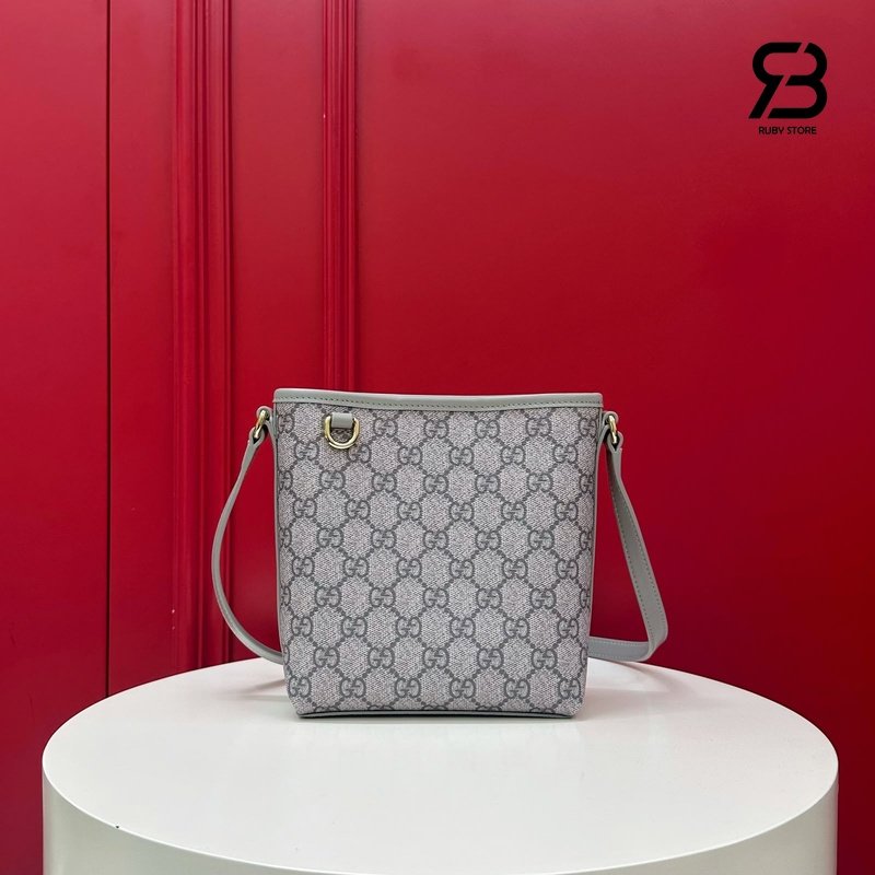 Túi Gucci GG Emblem Nano Bucket Bag Grey GG Canvas chất lượng cao