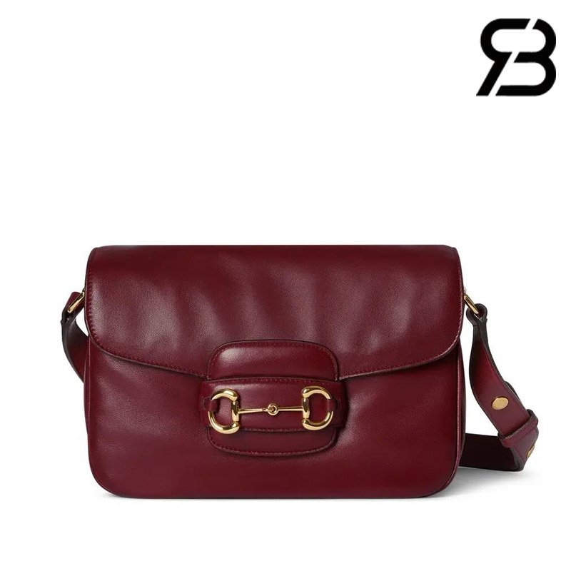 Túi Gucci Horsebit 1955 Aura Small Shoulder Bag Ancora Red sang trọng