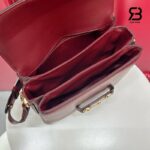 Túi Gucci Horsebit 1955 Aura Small Shoulder Bag Ancora Red chi tiết