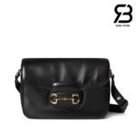 Túi Gucci Horsebit 1955 Aura Small Shoulder Bag Black Best Ý sang trọng