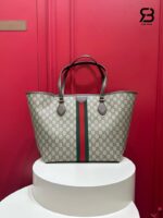 Túi Gucci Ophidia Large Tote Bag GG Beige Brown 836829 Size 31CM hàng hiệu cao cấp