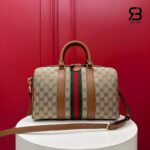 Túi Gucci Ophidia Medium Boston Bag Beige Brown GG Canvas 857595