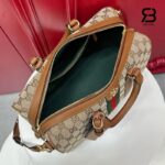 Túi Gucci Ophidia Medium Boston Bag Beige Brown GG Canvas 857595 chi tiết 4