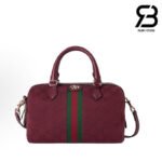 Túi Gucci Ophidia Medium Boston Bag Red GG Canvas 772061 Size 26CM chính hãng
