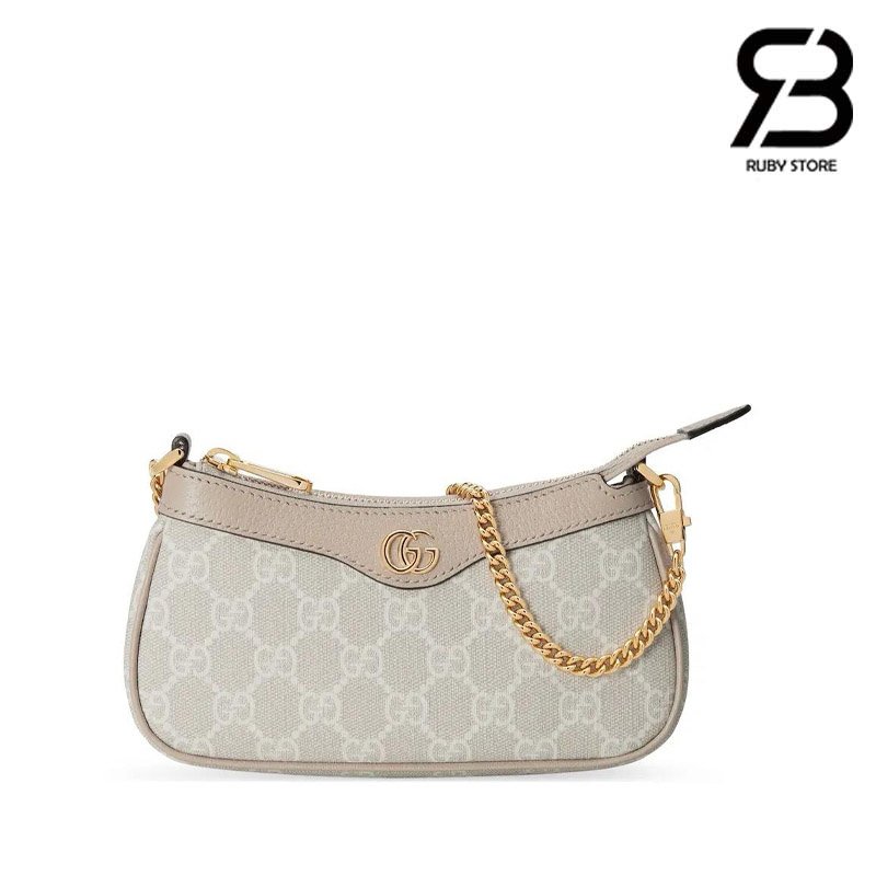 Túi Gucci Ophidia Mini Bag GG Beige White 764960 Size 19CM cao cấp sang trọng
