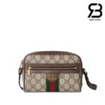 Túi Gucci Ophidia Mini Shoulder Bag Beige Brown GG Supreme 816359 Size 18CM