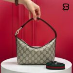 Túi Gucci Ophidia Mini Shoulder Bag Beige Brown GG Supreme 838477 góc nghiêng chi tiết