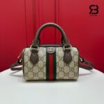 Túi Gucci Ophidial Mini Boston Bag GG Beige Brown 838478 Size 16CM chính hãng