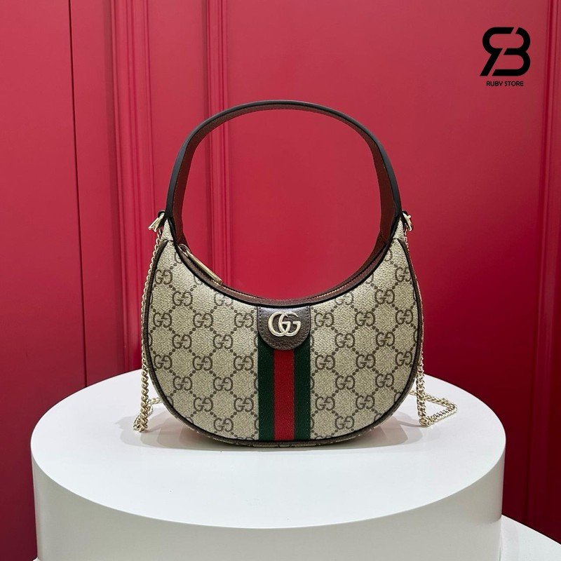 Túi Gucci Ophidial Small Shoulder Bag GG Beige Brown 838463 Size 20CM chính hãng