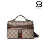 Túi Gucci Ophidial Small Vanity Bag GG Beige Brown 838491 Size 20CM