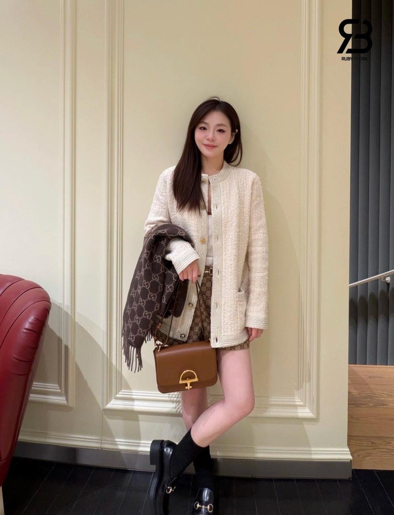 Túi Gucci Siena Small Shoulder Bag Brown Calfskin 846705 Size 22CM cao cấp