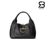 Túi Gucci Softbit Medium Shoulder Bag Black Grainy Leather 837467 Size 27CM