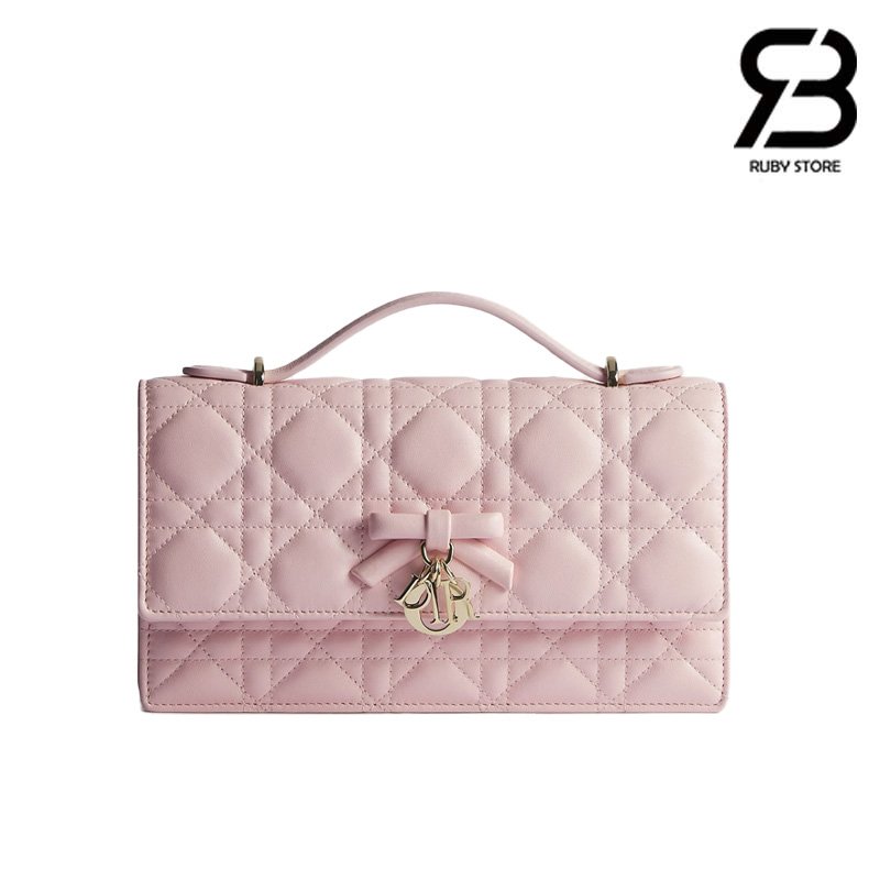 Túi My Dior Mini Bag with Bow Soupir Pink Lambskin Best Pháp