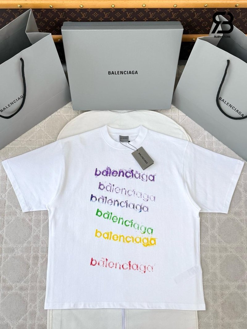 Áo Balenciaga Oversized T-Shirt White Best Quality, phong cách thời trang đẳng cấp.