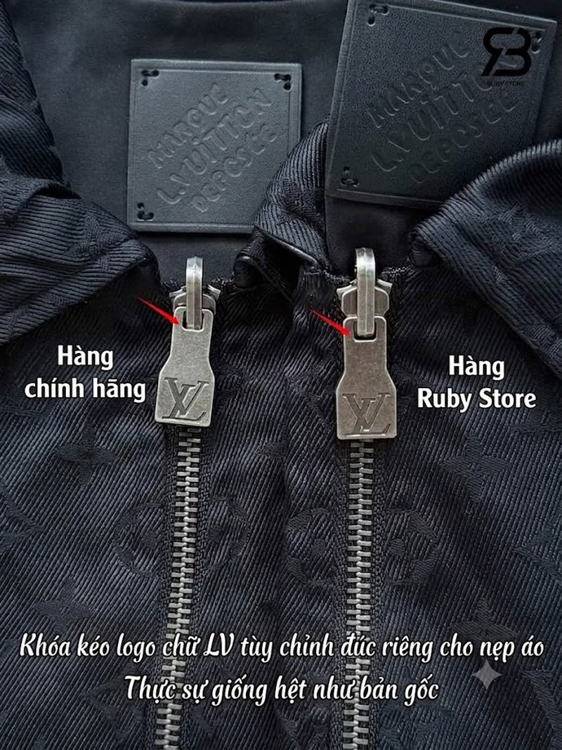 Áo Khoác LV Bomber 2 Mặt Monogram Màu Đen Best Quality sang trọng