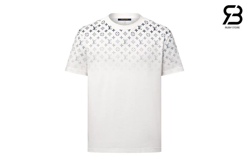 Áo LV Gradient Cotton T-Shirt Blanc Màu Trắng Bạc sang trọng và đẳng cấp