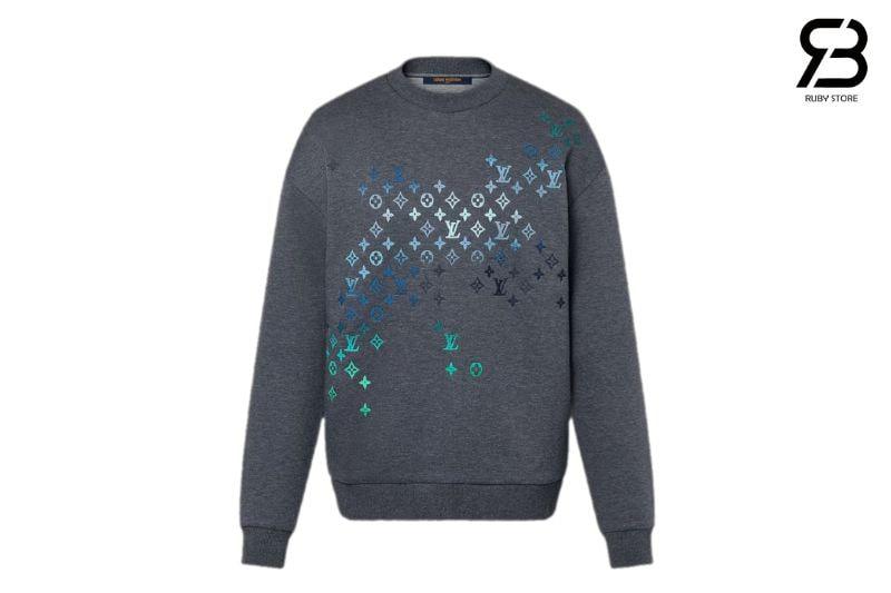 Áo LV Sweater Grey Multicolor Monogram Màu Xám thời trang cao cấp