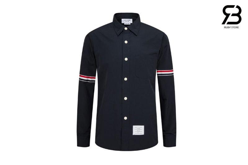 Áo Sơ Mi Đen Thom Browne 3 Sọc phong cách thời trang cao cấp