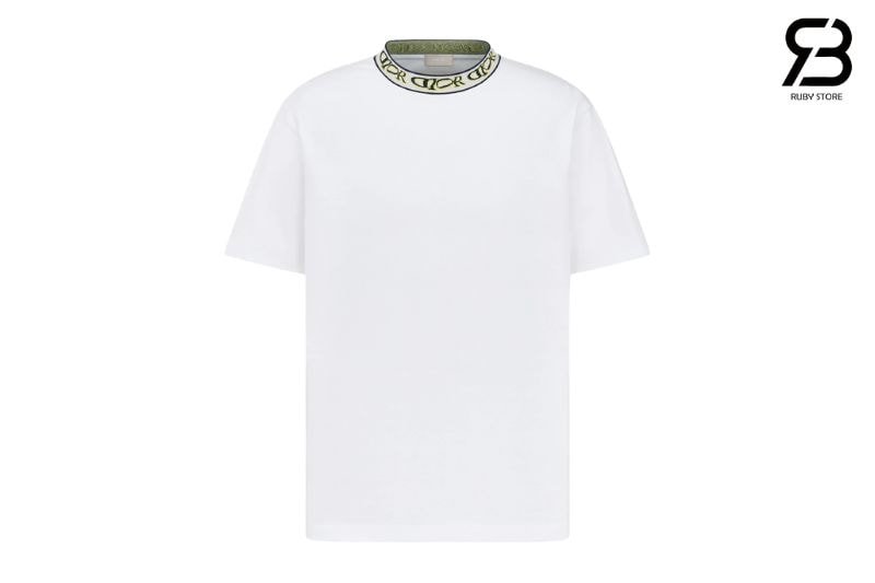 Áo Thun Dior và Lewis Hamilton T-shirt Relaxed Fit Cotton Trắng