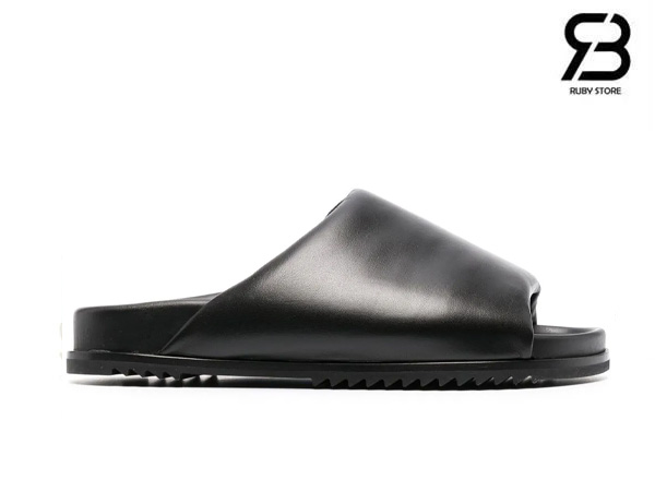 Dép Rick Owens Granolas Padded Slides Black chất lượng tốt nhất