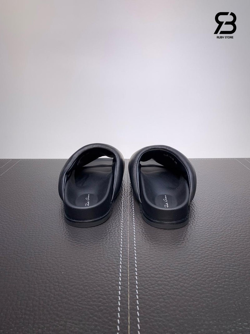 Dép Rick Owens Granolas Padded Slides Black Best Quality, kiểu dáng hiện đại