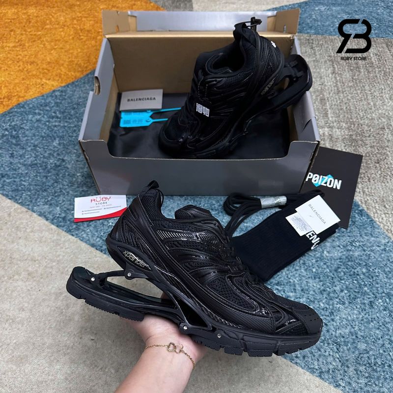 Giày Balenciaga X-Pander Black Màu Đen Best Quality góc nghiêng chi tiết