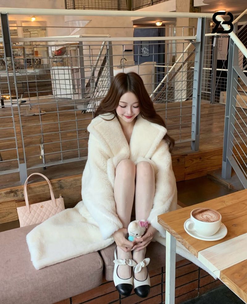 Giày Chanel Cap Toe Mary Jane Flats Bow White Black Lambskin Best Pháp sang trọng