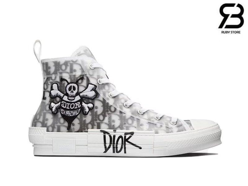 Giày Dior B23 High Top Bee Embroidery Best Quality - thiết kế sang trọng