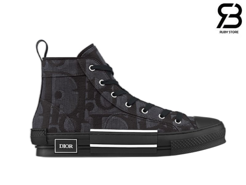 Giày Dior B23 High Top Black Best Quality, thiết kế thời thượng