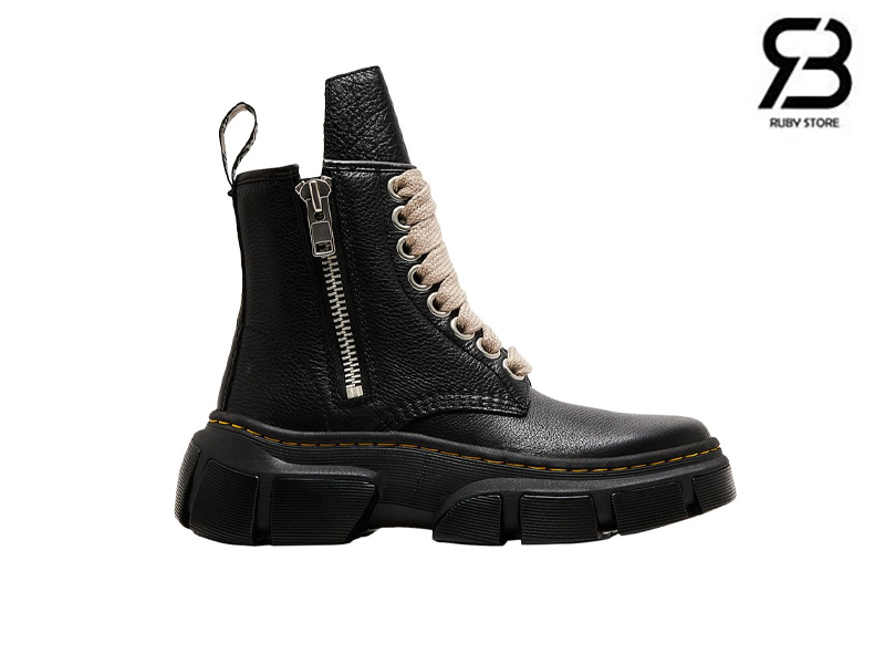 Giày Dr.Martens 1460 x Rick Owens Leather DMXL Black chất lượng tốt