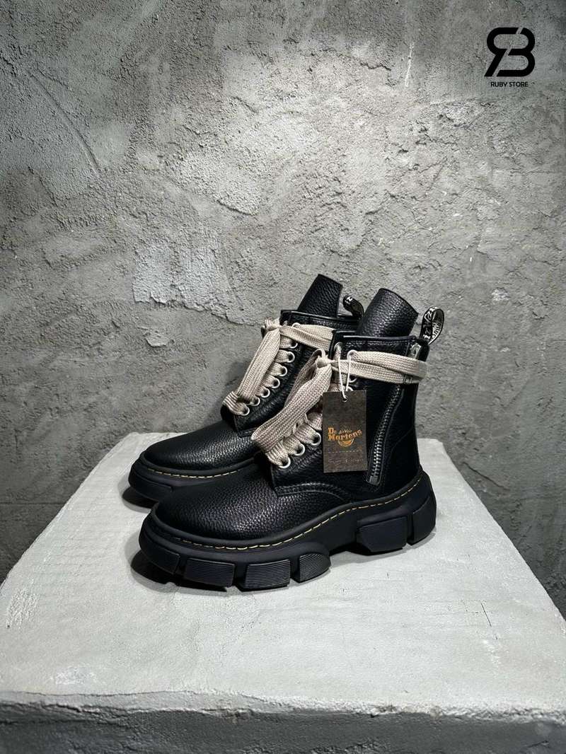 Giày Dr.Martens 1460 x Rick Owens Leather DMXL Black chất lượng cao