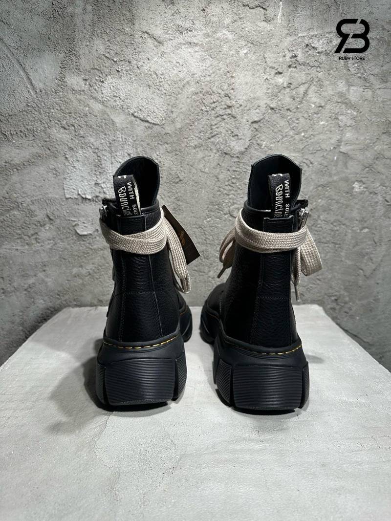 Giày Dr.Martens 1460 x Rick Owens Leather DMXL Black chất lượng tốt