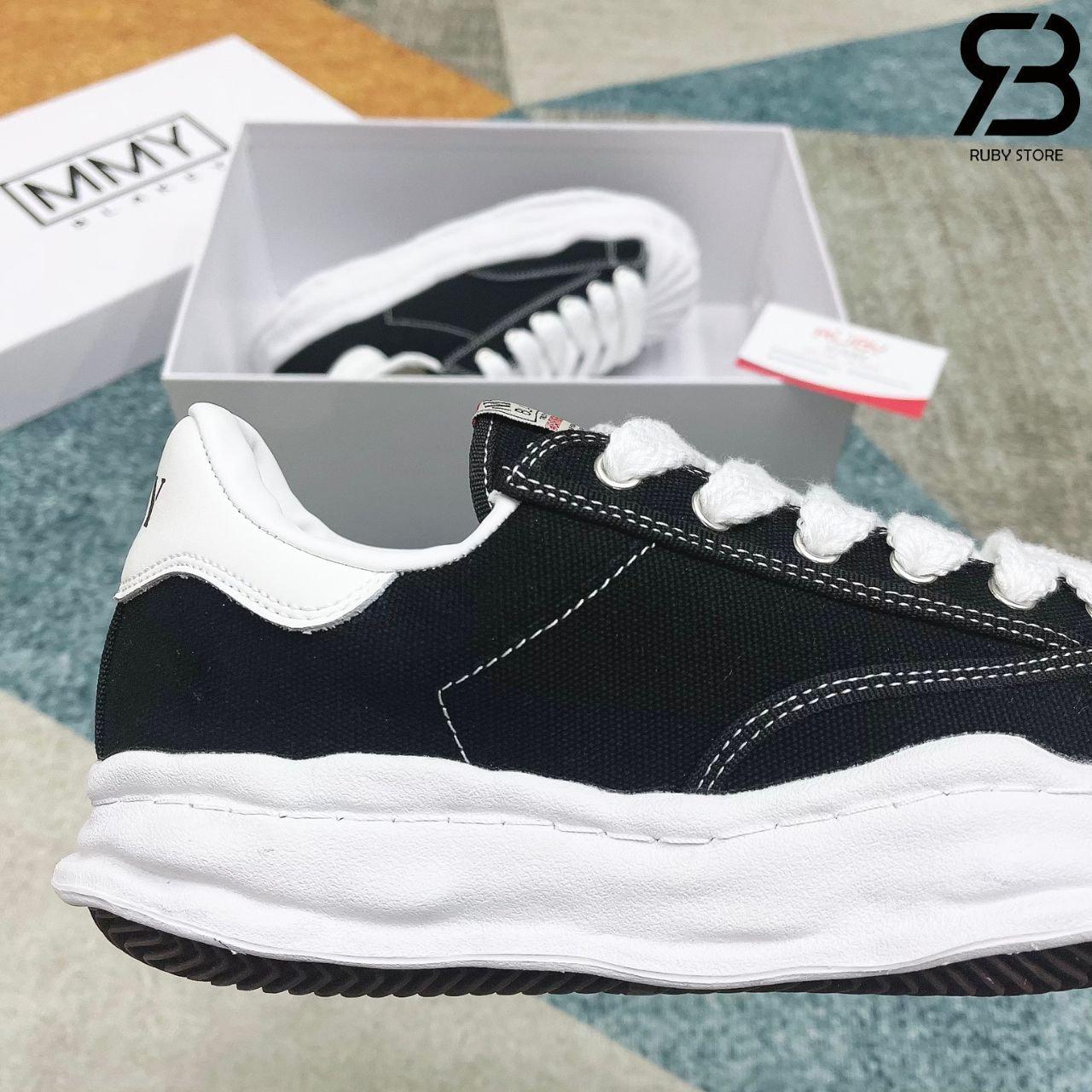 Giày Maison Mihara Yasuhiro Blakey OG Canvas Low Black No Logo Đen Siêu Cấp TT, thiết kế tinh tế