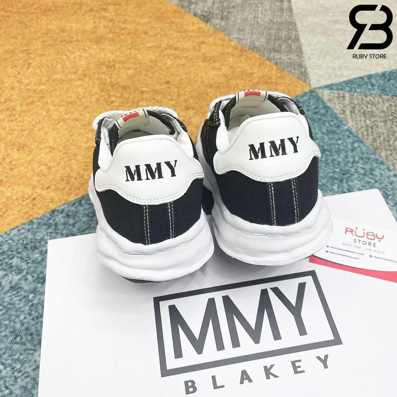 Giày Maison Mihara Yasuhiro Blakey OG Canvas Low Black No Logo Đen Siêu Cấp TT, chi tiết 13