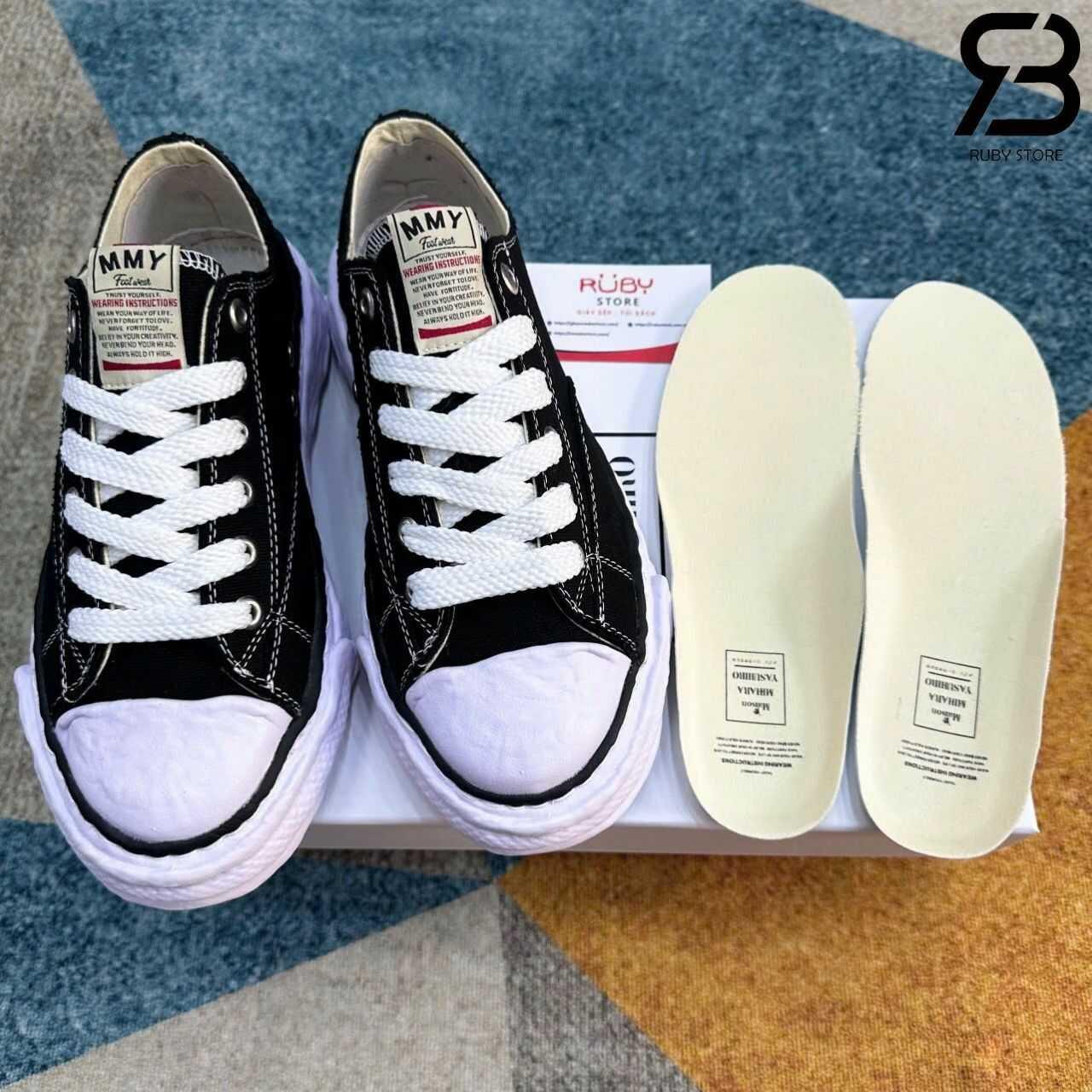 Giày Maison MMY Peterson OG Sole Sneakers Black Đen góc nghiêng chi tiết