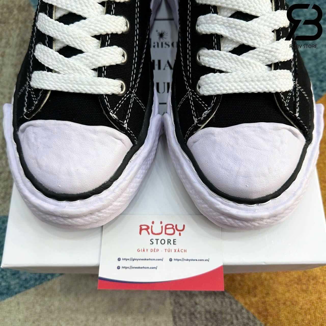 Giày Maison MMY Peterson OG Sole Sneakers Black Đen, phong cách thời trang hiện đại