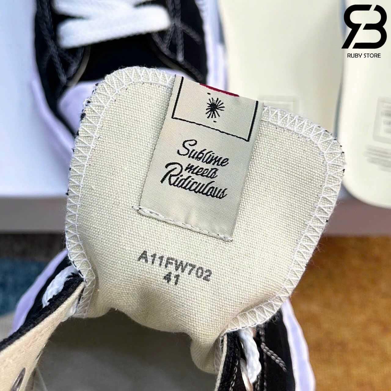Giày Maison MMY Peterson OG Sole Sneakers Black Đen, thiết kế thời thượng.