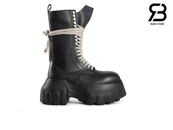 Giày Rick Owens Army Mega Tractor Boots Black chất lượng tốt nhất