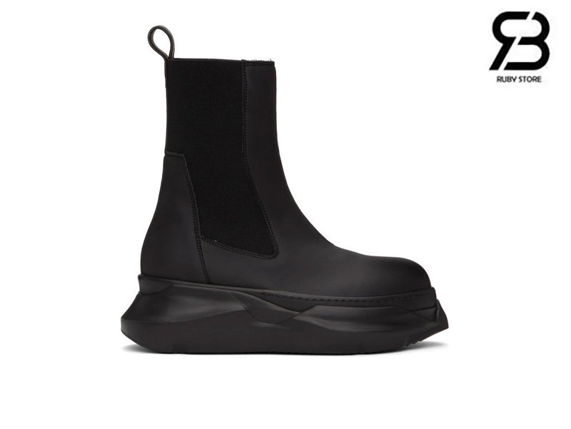 Giày Rick Owens Off-White Beatle Abstract Boots - 91111 Black Đen chất lượng cao