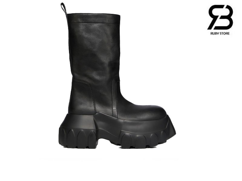 Giày Rick Owens Pull On Mega Tractor in Black Best Quality, thiết kế độc đáo và cá tính.