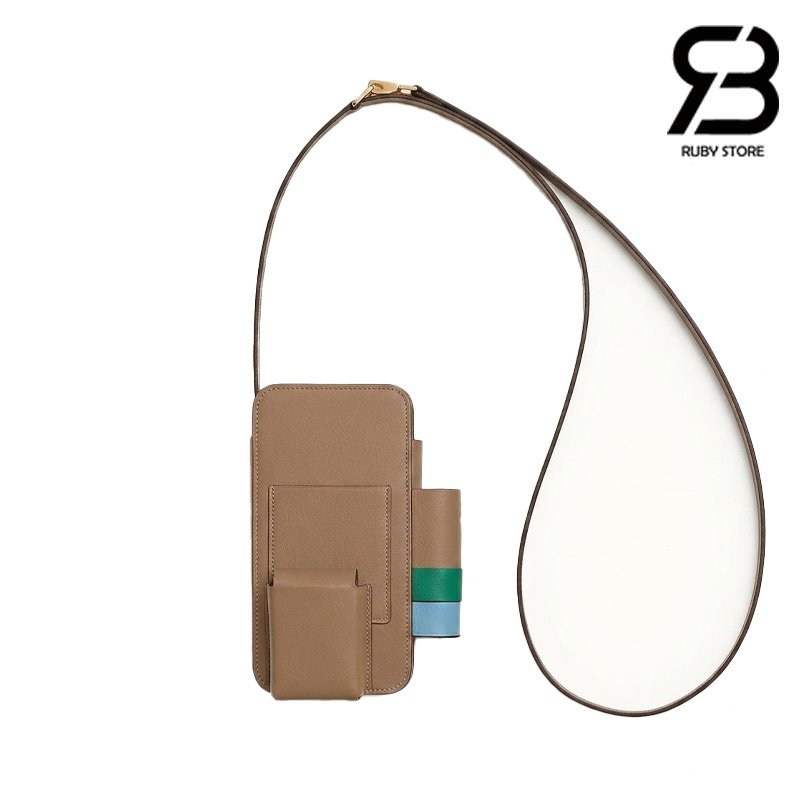 Túi Hermèsway Phone Case Chai Epsom GHW Best Pháp sang trọng