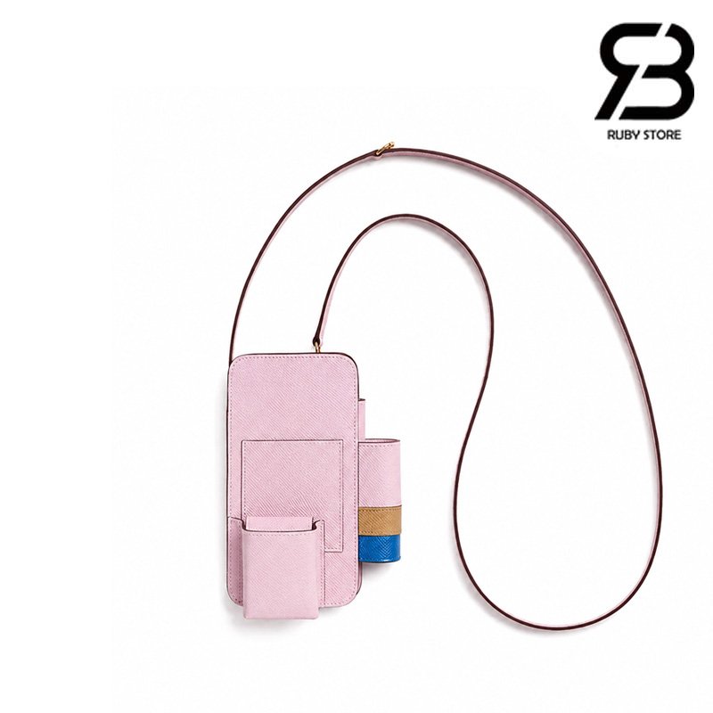Túi Hermèsway Phone Case Mauve Epsom PHW Best Pháp sang trọng