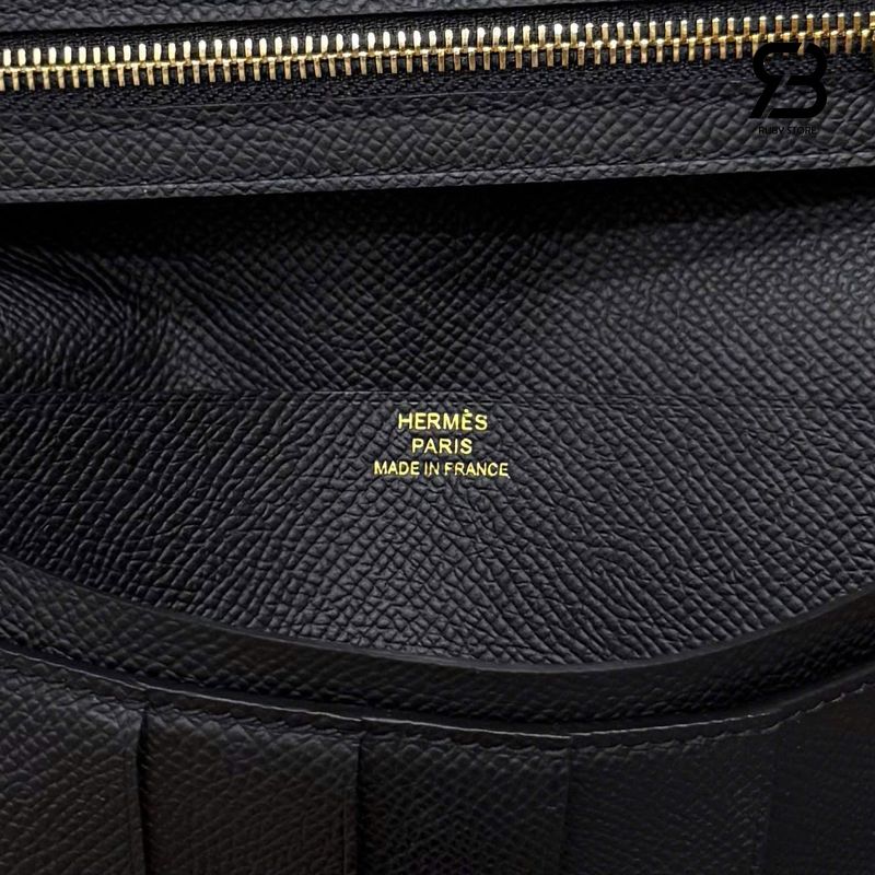 Ví Hermes Bearn Long Wallet Noir Epsom Black Best Pháp sang trọng