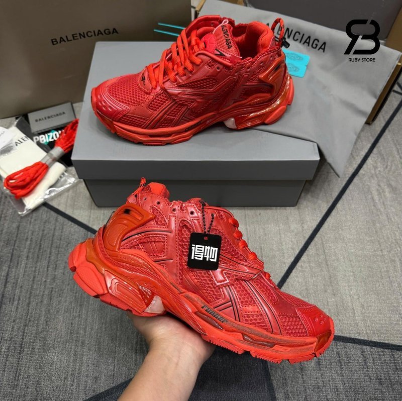 Giày Balenciaga Runner Red Đỏ Best Quality góc nghiêng chi tiết