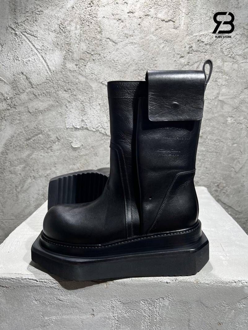Giày Rick Owens Pull On Fogpocket Cyclops Boot in Black chất lượng tốt nhất
