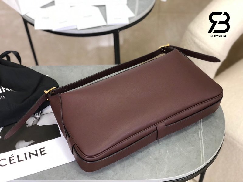 Túi Celine Medium Romy in Burgundy Supple Calfskin chất lượng cao