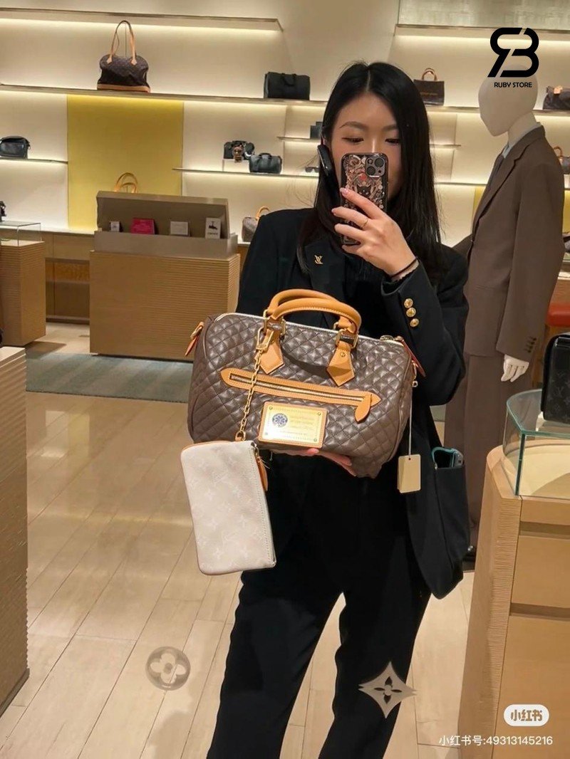 Túi LV Speedy P9 Bandoulière 30 Reversible M2A409 Monogram Cloud chi tiết 7