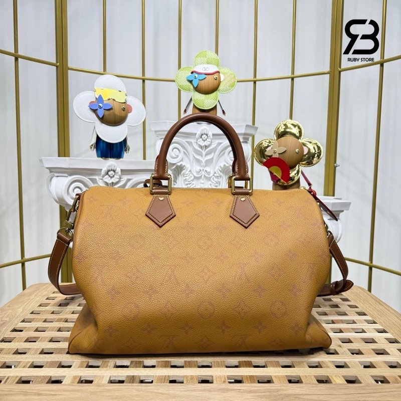 Túi LV Speedy P9 Bandoulière 40 Light Brown Calfskin cao cấp