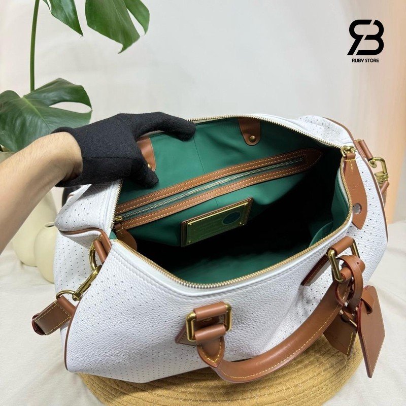Túi LV Speedy P9 Bandoulière 40 M29330 White Calfskin chi tiết sang trọng