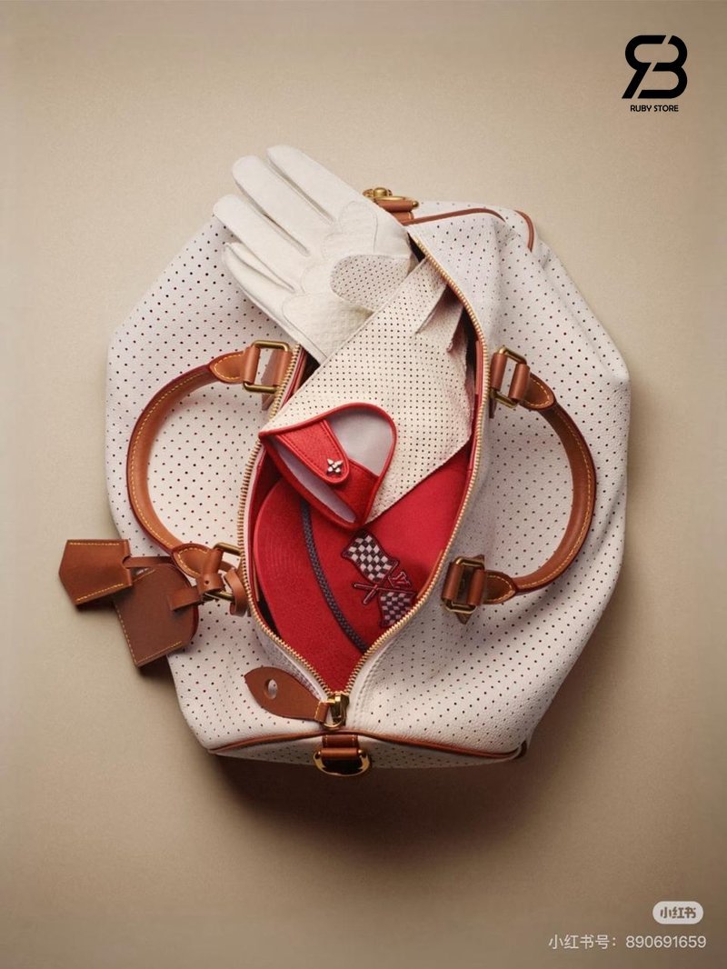Túi LV Speedy P9 Bandoulière 40 M29330 White Calfskin sang trọng